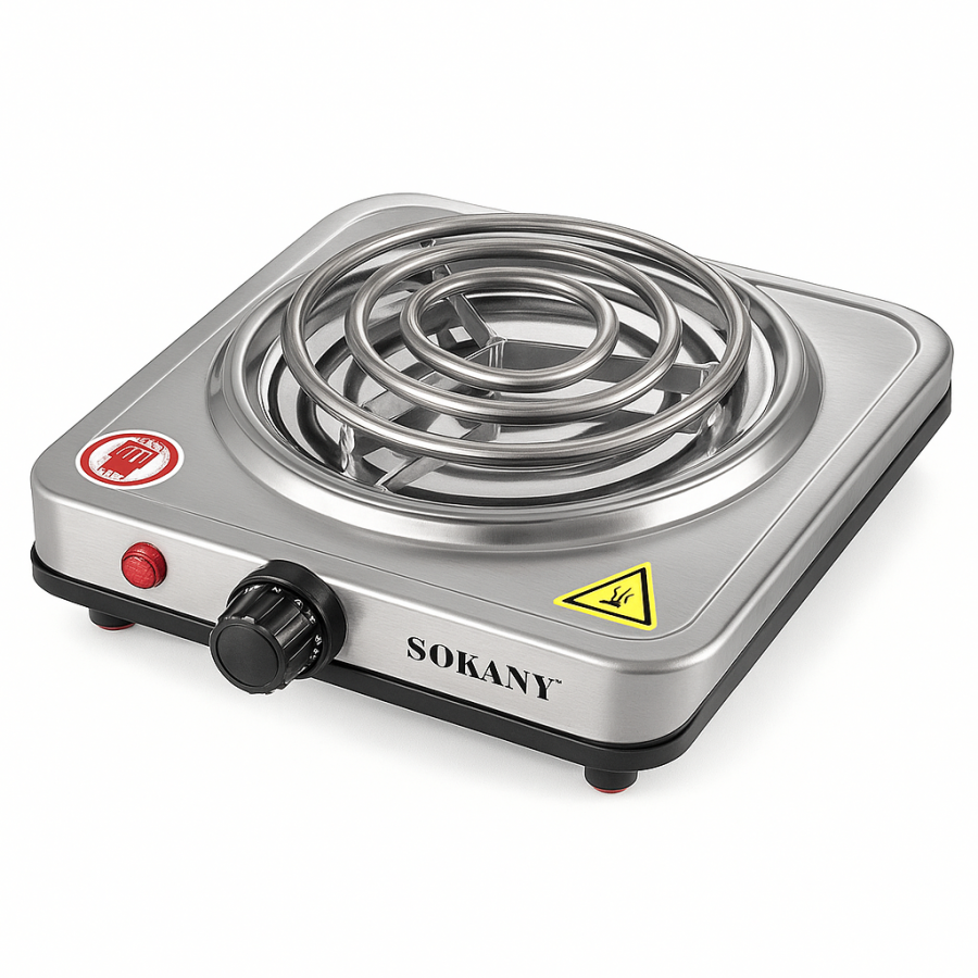 Плита с нерж. электро спираль на 1 комф Sjkany SK-5114