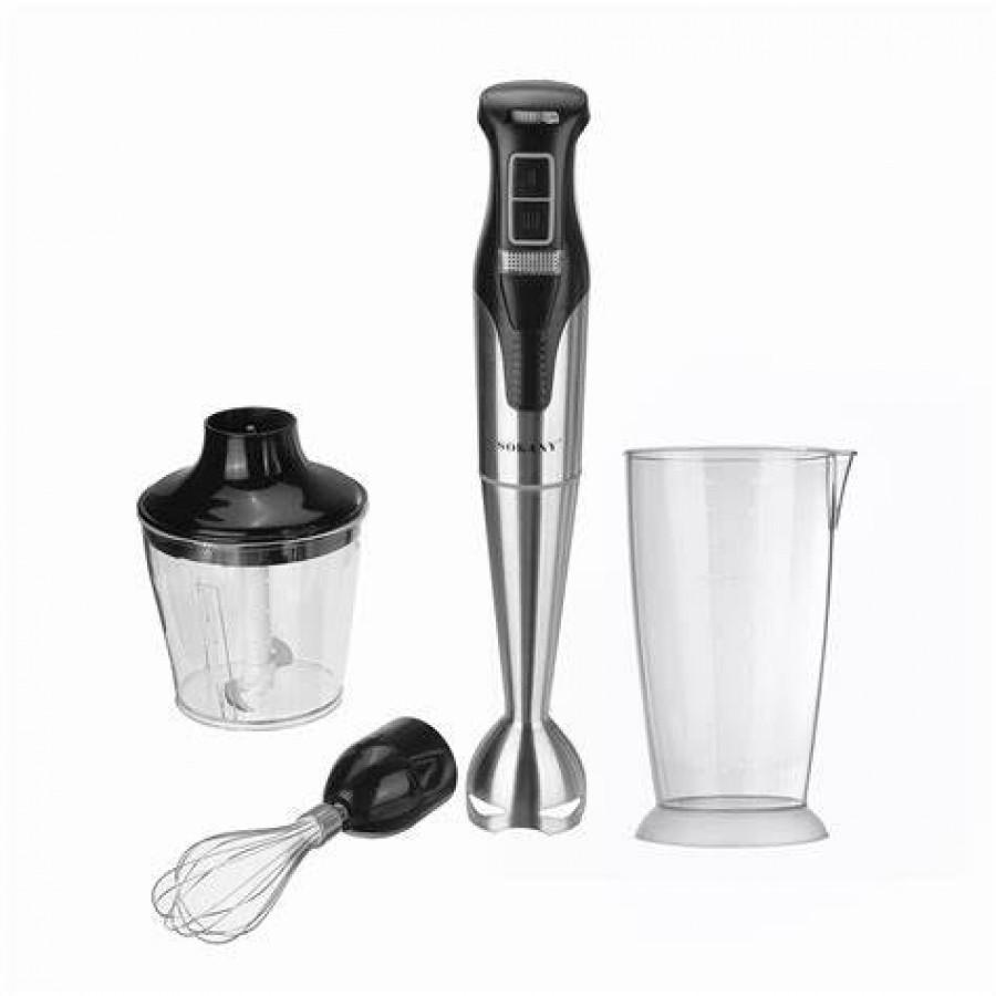 Занурювальний блендер Sokany SK-758-4 / 1000 Вт / Віночок та подрібнювач у комплекті