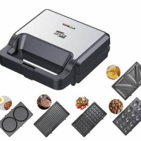 Вафельниця 5в1 Мультимейкер со съемными пластинами SK-08093