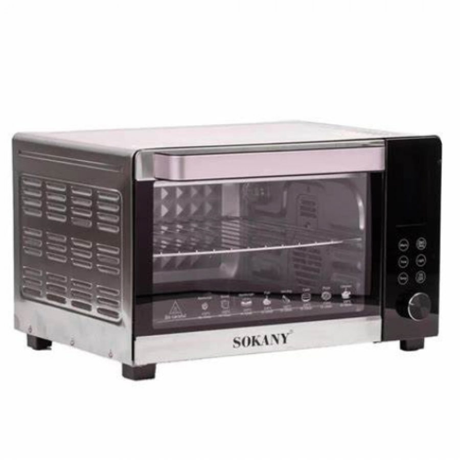 Духовка электрическая 35л Sokany SK-10009 1500 Вт Сірий