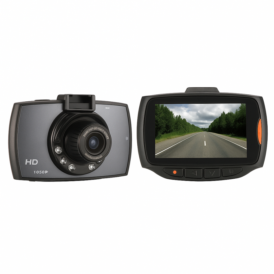 Відеореєстратор HD 129 Full HD 1080p, 2.7" екран, ІЧ-підсвічування, G-сенсор, циклічний запис