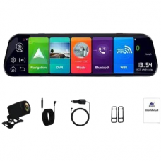 Відеореєстратор на торпеду 10" Android 8.1, 2GB+32GB, 4G, GPS, Wi-Fi, ADAS, дві камери