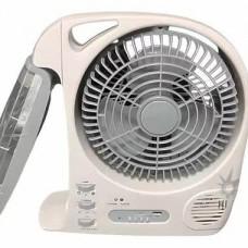 Вентилятор портативний GD-8028 (6в1, 8", сонячна панель, Bluetooth, радіо, LED, 5500 мАг)