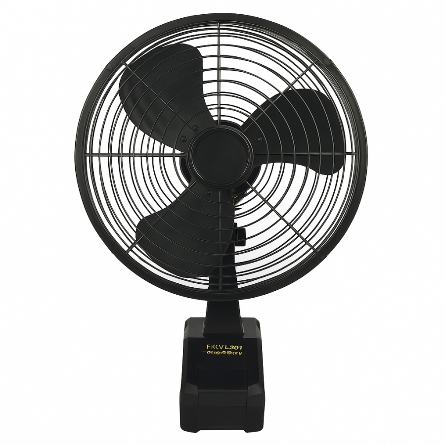 Вентилятор портативний VAP-8-1 (8", металевий корпус, 2 акумулятори 21V, настільний, автономний)