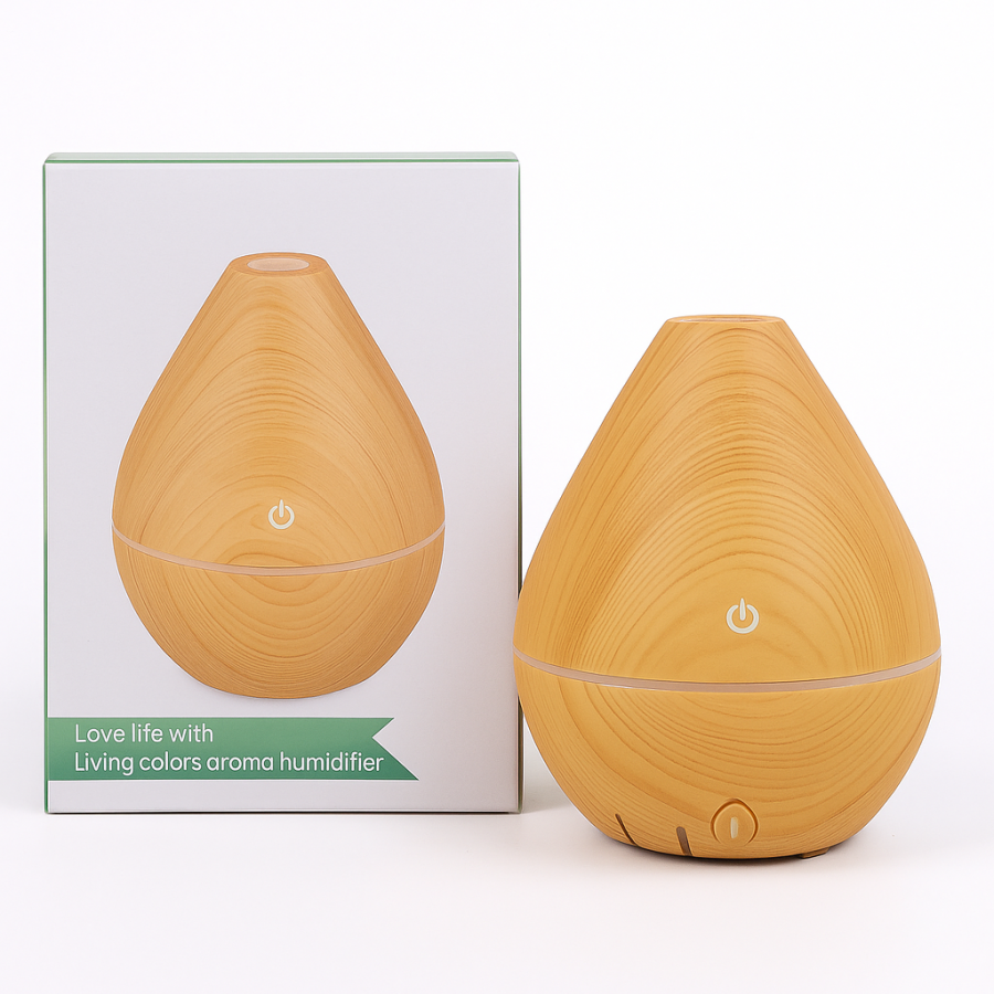 Зволожувач повітря MA2304-49 Ultrasonic Aroma Humidifier (300 мл, підсвічування, аромадифузор, USB, під дерево)