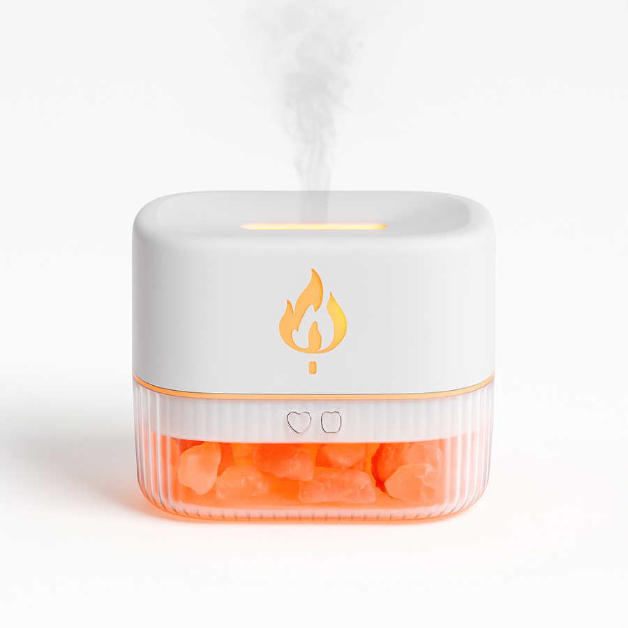 Зволожувач повітря Aroma Diffuser UV-3/FT-1933 (камені, ефект полум'я, LED, аромадифузор, USB, 250 мл)