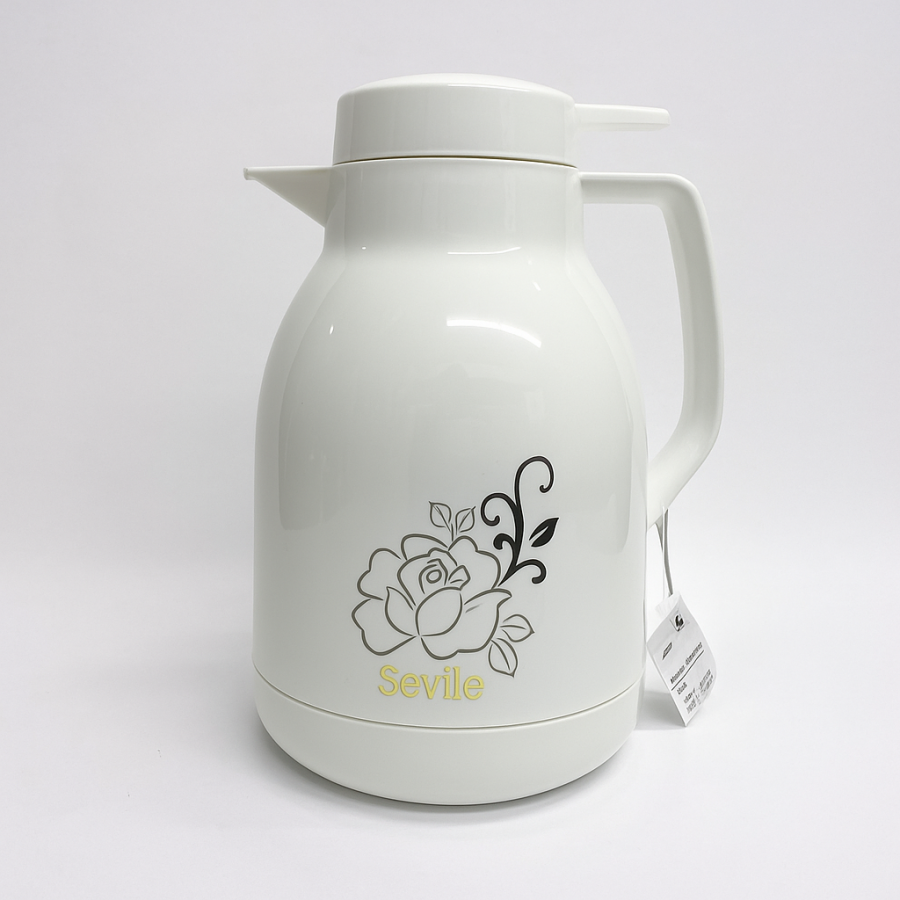 Термос-кувшин CF36200 (2 л, стеклянная колба, корпус пластик, красное стекло, для чая и кофе)