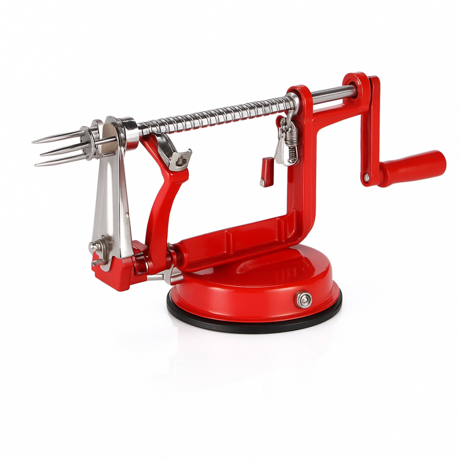 Машинка для нарізки картоплі спіраллю Spiral Potato Chips 223-10 (ручна, з вакуумною присоскою, метал)