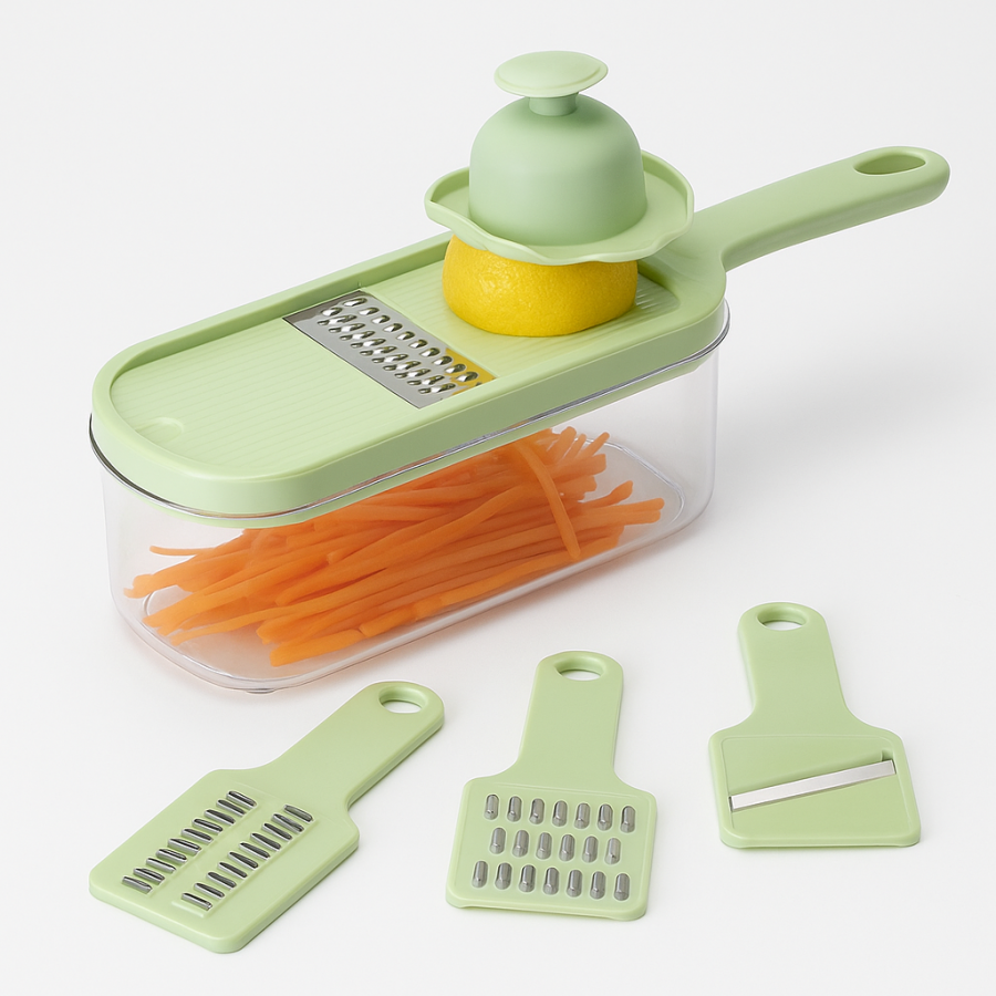 Овочерізка 4в1 Slicer 223-2 (подрібнювач, терка, контейнер, змінні леза)