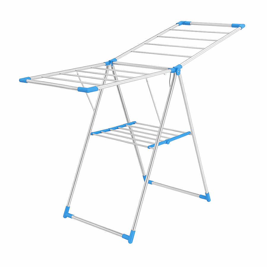 Підлогова сушарка для білизни Clothes Hanger 19B — складана, 140×98 см, металева