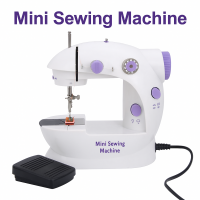 Мини швейная машинка 4 в 1 MA-93/MW68 — компактная, портативная, с педалью, подсветкой