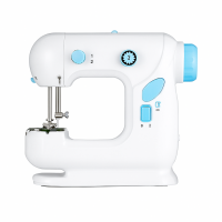Мини швейная машинка LY-101 — компактная, с круглой вилкой, 2 скорости, подсветка, электромеханическая