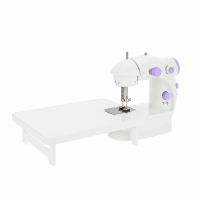 Мини швейная машинка SM-202 с расширительным столиком 30130 — 2 скорости, питание от сети и батареек, компактная