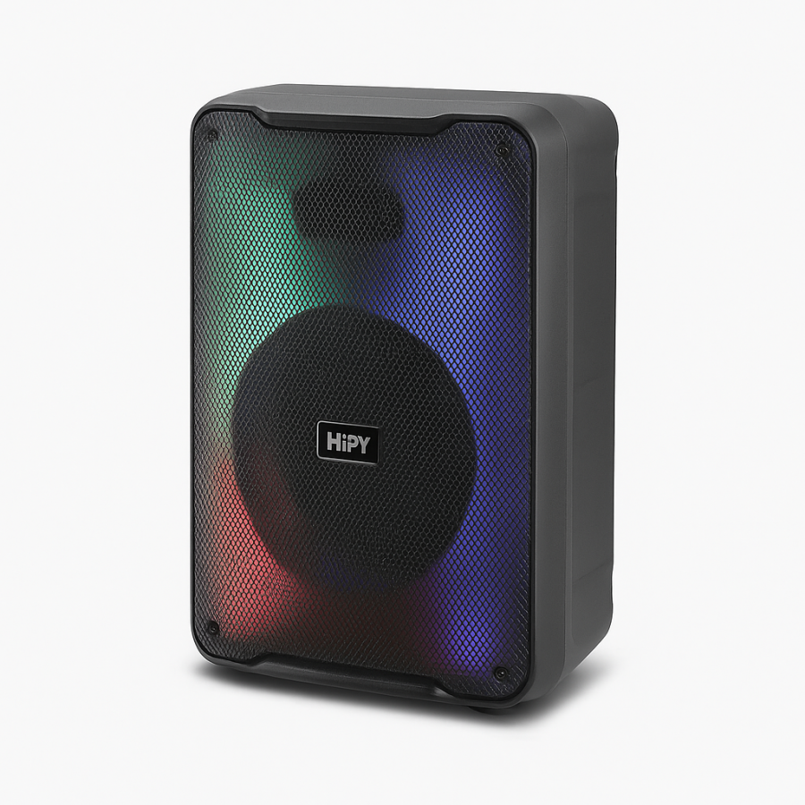 Акустическая система RX-8136 с микрофоном, 8", 10Вт, Bluetooth, пульт, аккумулятор 2400мАч, LED-подсветка