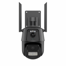 Камера видеонаблюдения PTZ WiFi P11 (6MP, 3MP+3MP, ICSEE, уличная, с мигалкой)