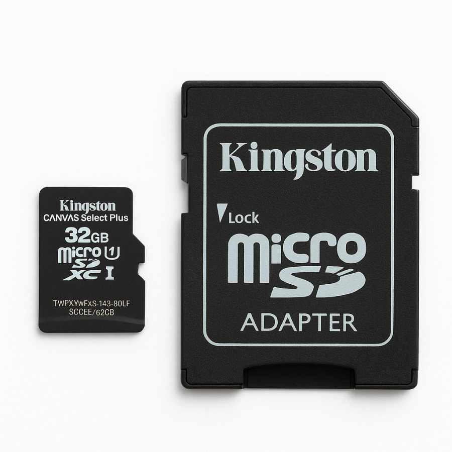 Карта пам'яті microSDHC 32GB Kingston Canvas Select Plus (Class 10, UHS-I, адаптер у комплекті)