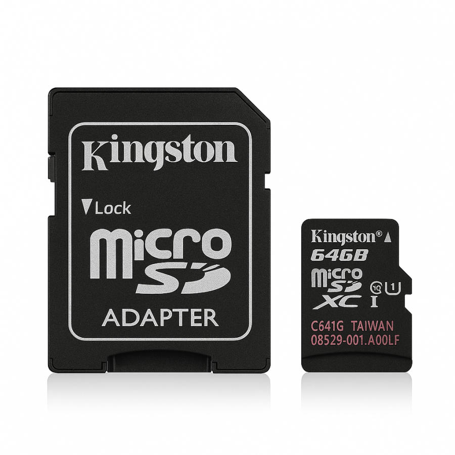 Карта пам'яті microSDHC 64GB Kingston Canvas Select Plus (Class 10, UHS-I, адаптер у комплекті)