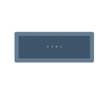 Коврик влаговпитывающий прямоугольный 40×120 см (HOME-MA-5, синий, надпись HOME)