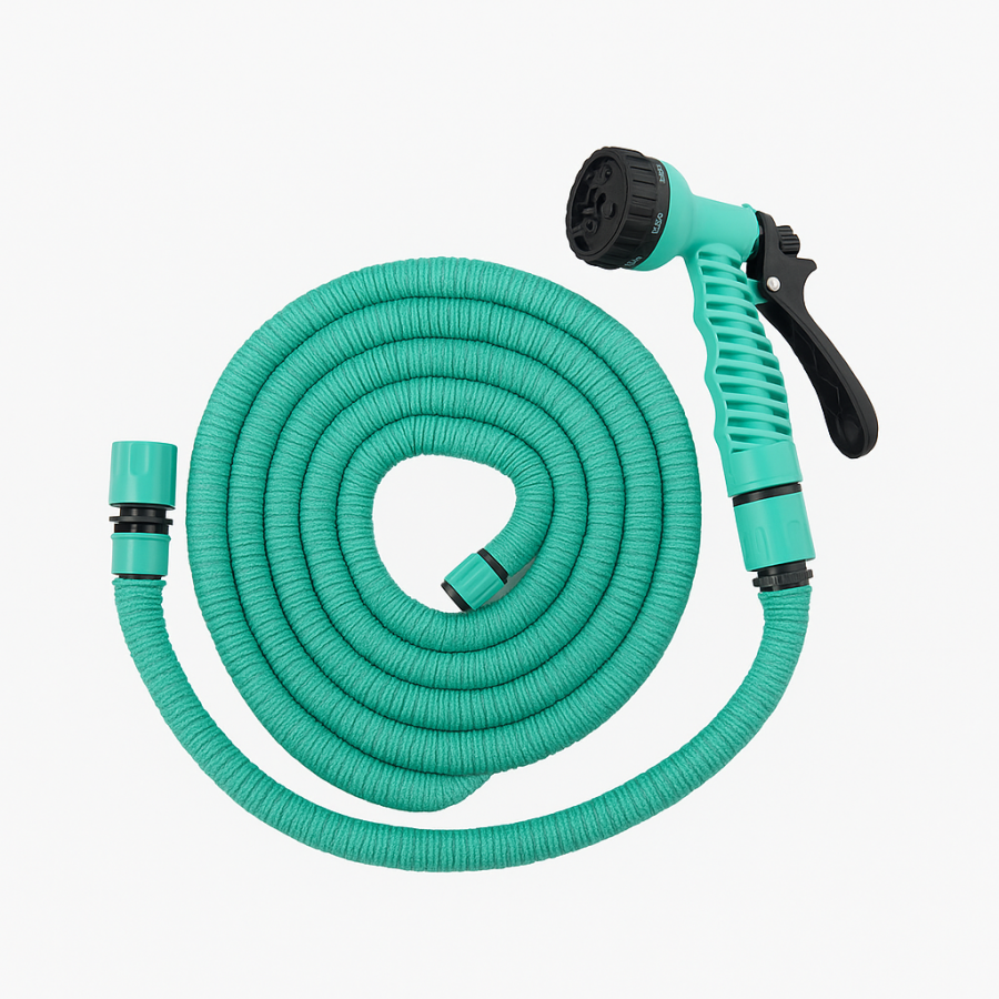 Растягивающийся шланг 15 м EXPANDABLE GARDEN HOSE (K-50FT) с распылителем
