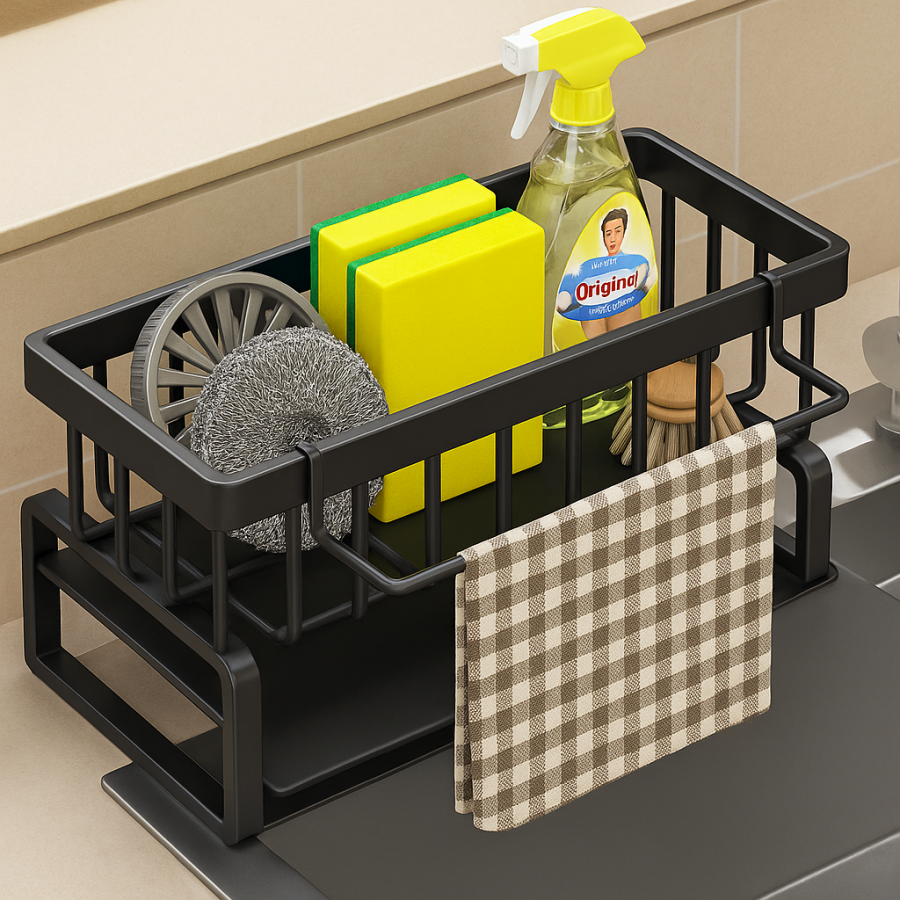 Металевий органайзер для кухонного миття SKLM-8, 23×11×9 см