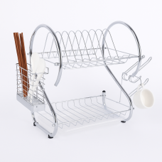 Двоярусна сушарка для посуду SKLM-12, металева, 40 см