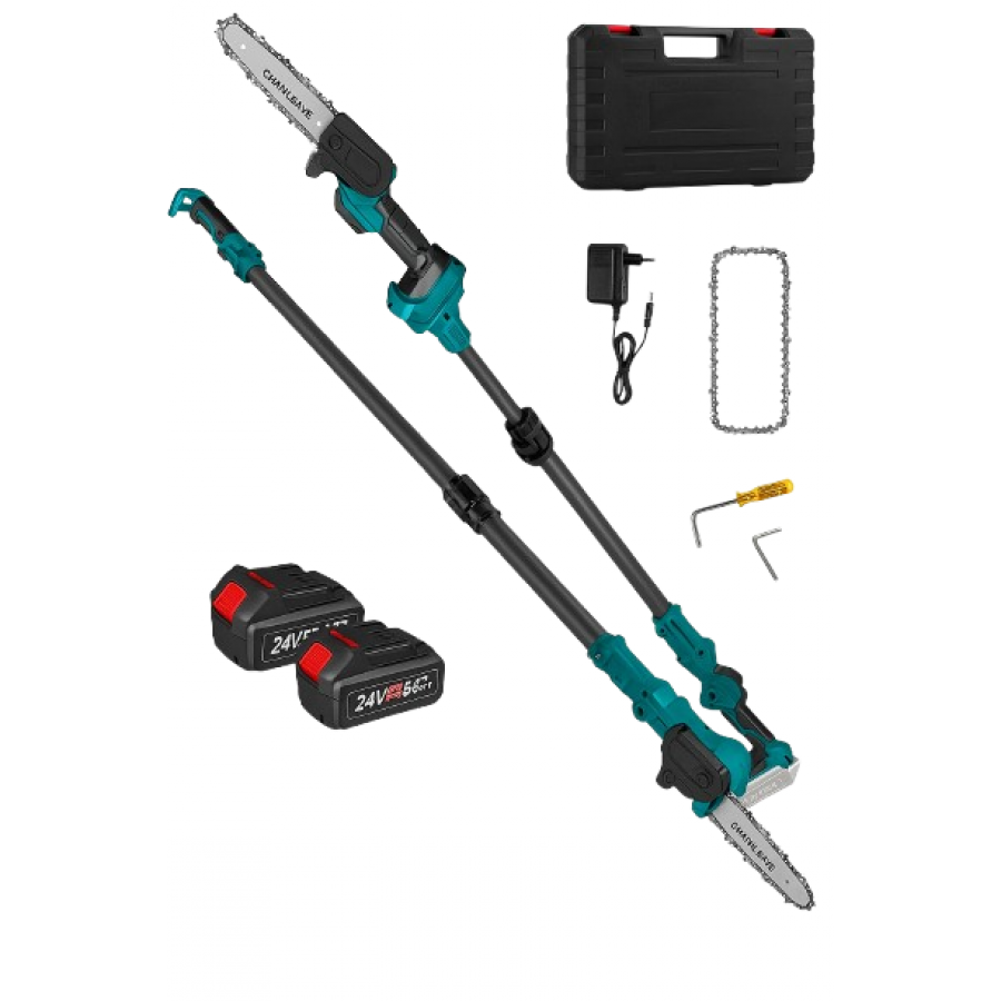 Акумуляторна ланцюгова пилка AND YH-08 з телескопічною ручкою 227 см, 24V (набір)