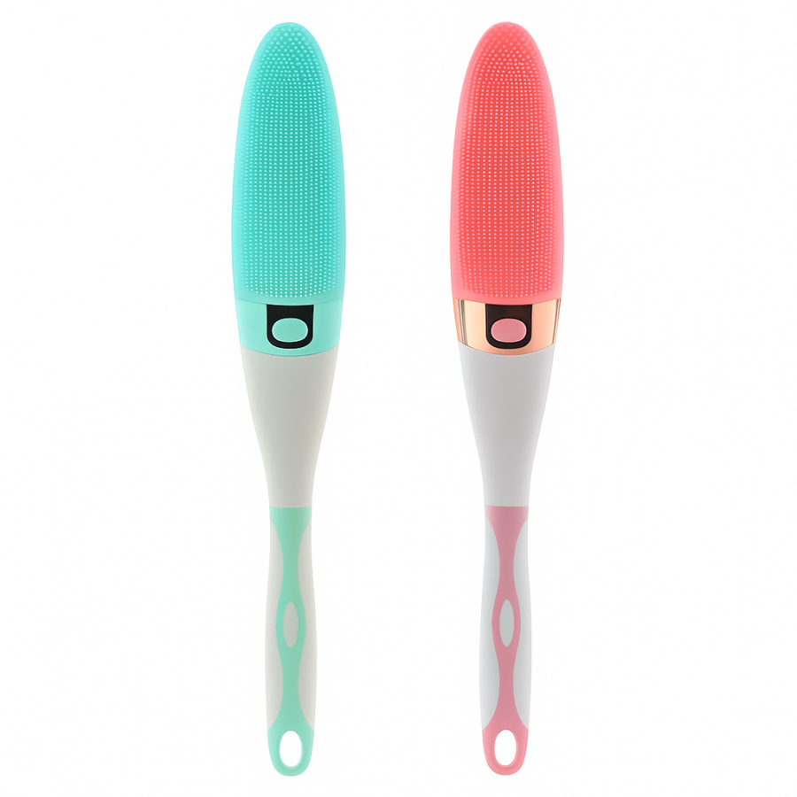 Универсальный массажёр для тела AE-8381 / MA-42 (длинная ручка, виброочистка)