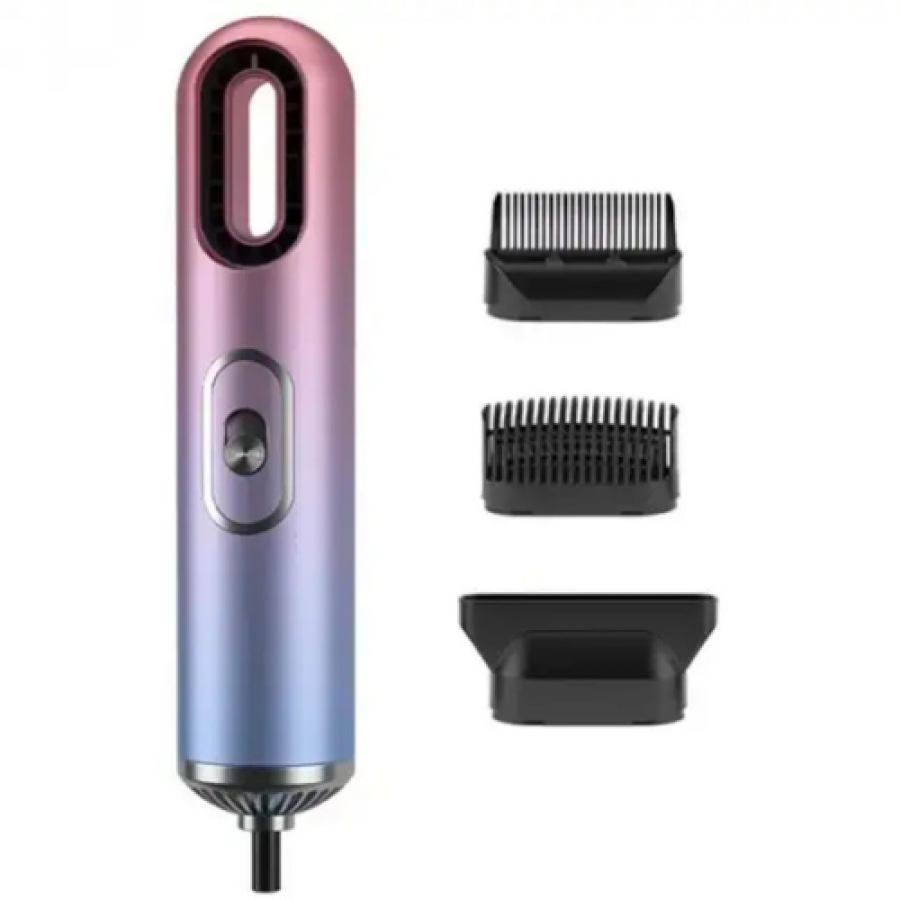 Фен FASHION HAIR DRYER (LY-30) з насадками та градієнтним корпусом – компактний та потужний для укладання.
