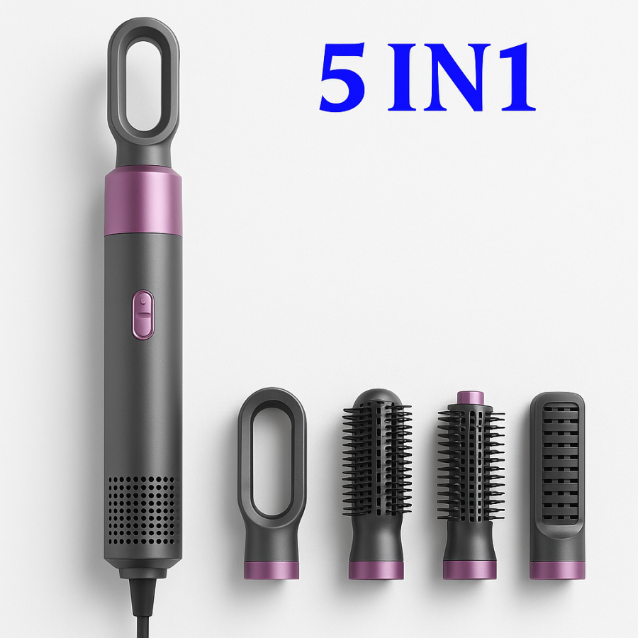 Фен-щітка HOT Air Styler SHA51 - 5 в 1, насадки для сушіння, випрямлення та укладання