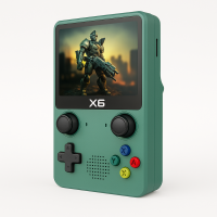 Игровая консоль X6 — 3.5" экран, 1000 встроенных игр, портативная, ретро, джойстики