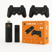 Игровая приставка GAME BOX X8 — 8K, 5G Wi-Fi, 2 джойстика 2.4G, ретро консоль с ТВ-выходом