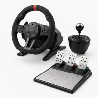 Ігрове кермо PXN V10 - симулятор водіння з педалями та коробкою передач, PC/PS4/XBOX/SWITCH