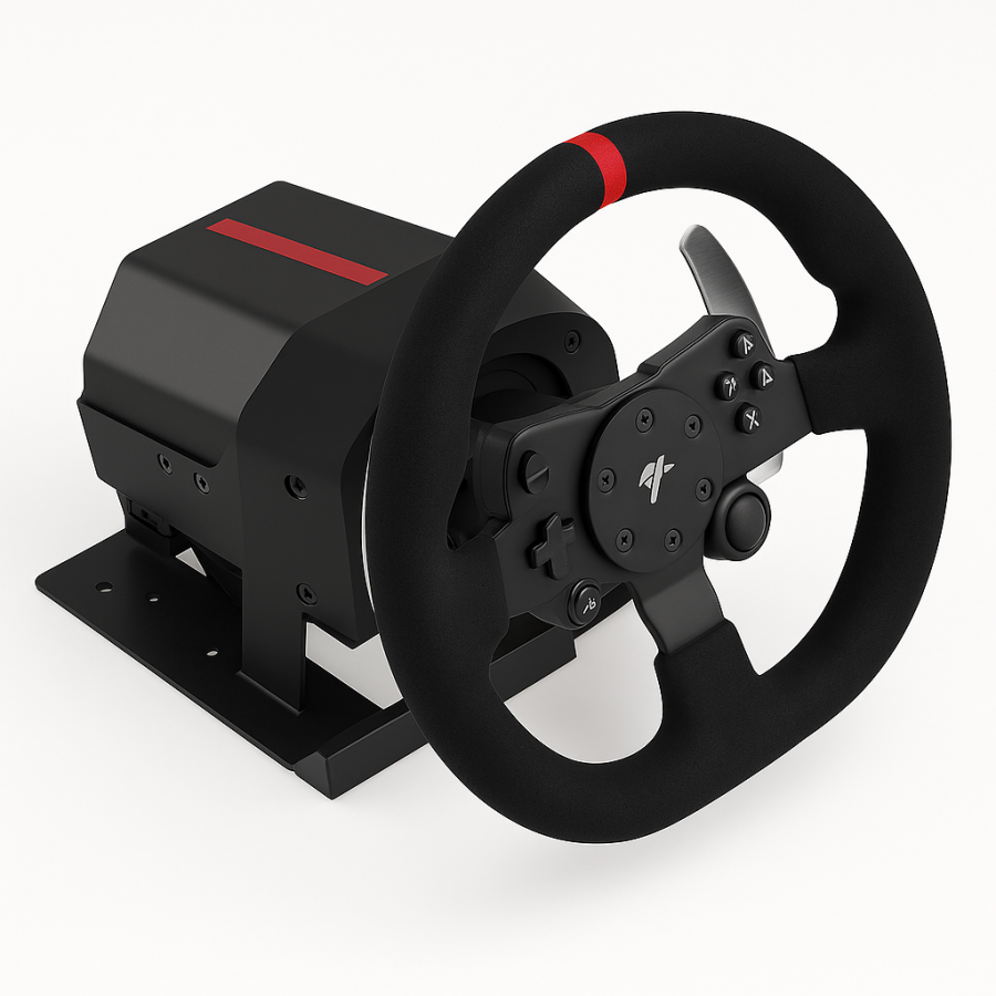 Ігрове кермо PXN V10 - симулятор водіння з педалями та коробкою передач, PC/PS4/XBOX/SWITCH