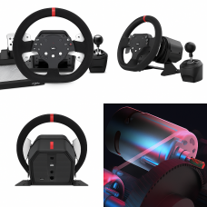 Ігрове кермо PXN V10 - симулятор водіння з педалями та коробкою передач, PC/PS4/XBOX/SWITCH