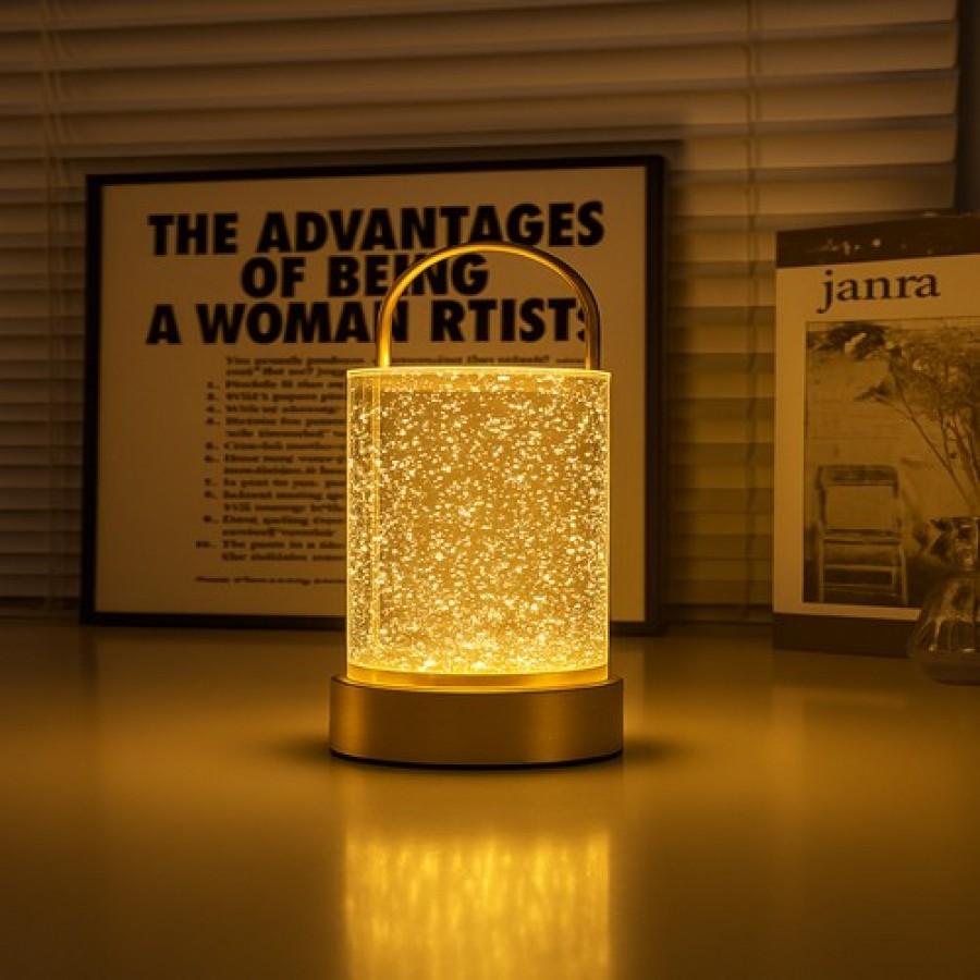 Настольная декоративная LED лампа-ночник D15 с аккумулятором