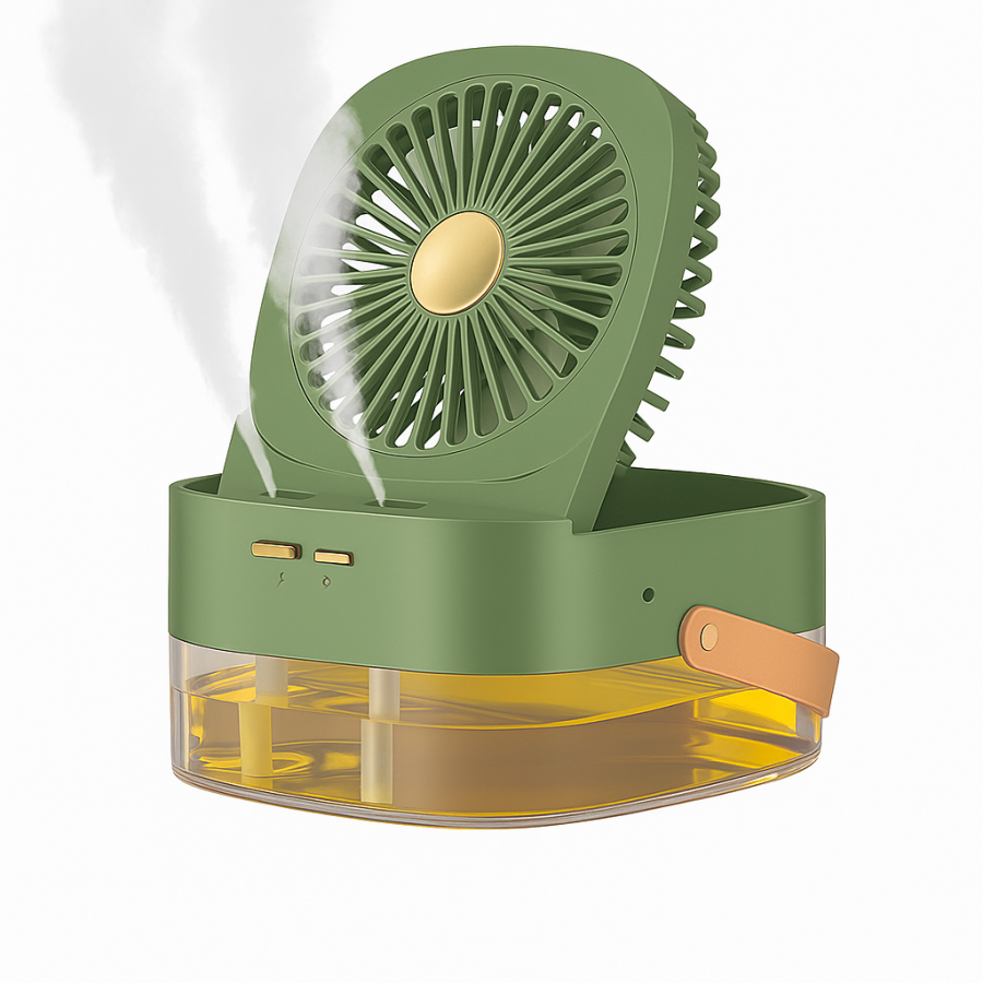 Вентилятор-зволожувач1253 Small Fan Spray - настільний, USB, з розпилювачем