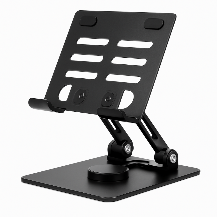 Металева настільна підставка для планшета AND HA-6 – поворот 360°, регульована висота