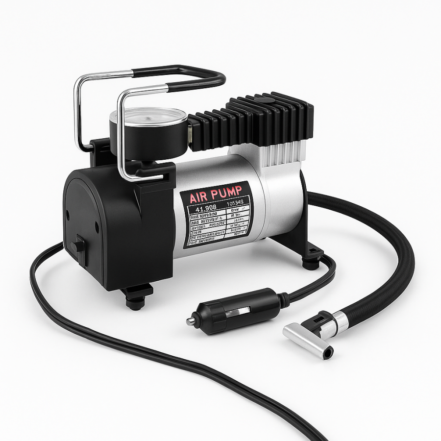 Автомобільний компресор Air Pump XL-823 для шин та обладнання, 12В, металевий корпус