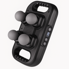 Перкусійний масажер із 4 головками LY-672 — потужний фасціальний масажер для тіла