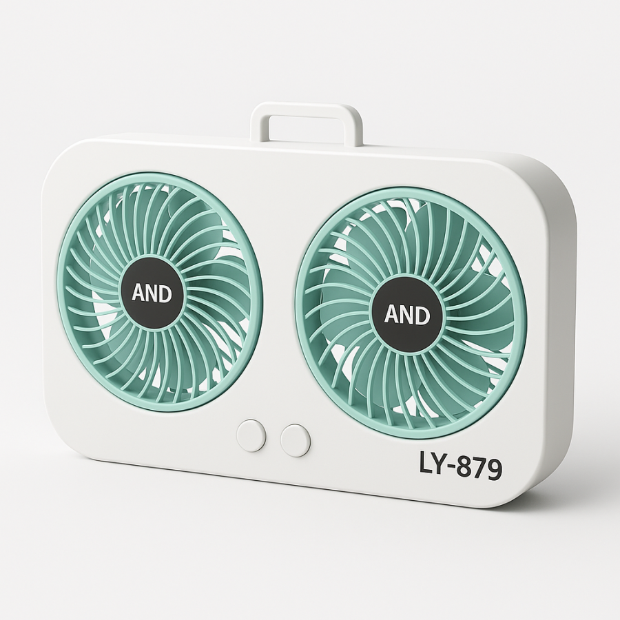 Вентилятор настільний подвійний LY-879 з циркуляцією повітря та трьома швидкостями
