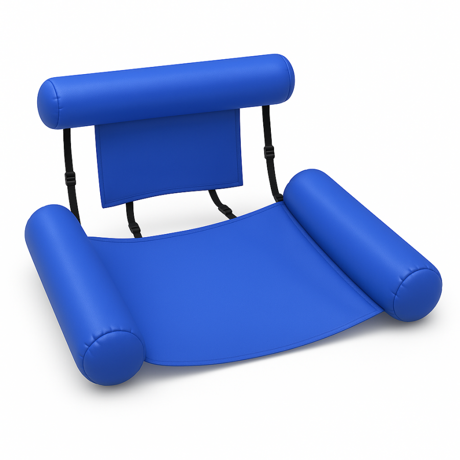 Надувний плаваючий стілець-матрас - водний гамак для басейну та пляжу
