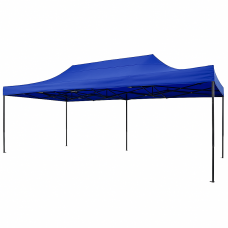 Шатёр гармошка 3×6 м — складной тент для торговли, ярмарок, выставок, синий