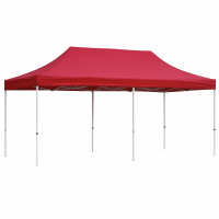 Торговая палатка 3×4.5 м гармошка с усиленным каркасом — складной шатёр для торговли, выставок и мероприятий, красная