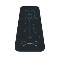 Противоскользящий силиконовый коврик для йоги и фитнеса — тренировочный коврик с разметкой