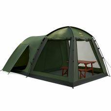 Палатка туристическая 2579 с тамбуром, москитной сеткой и навесом — 470×250×190 см