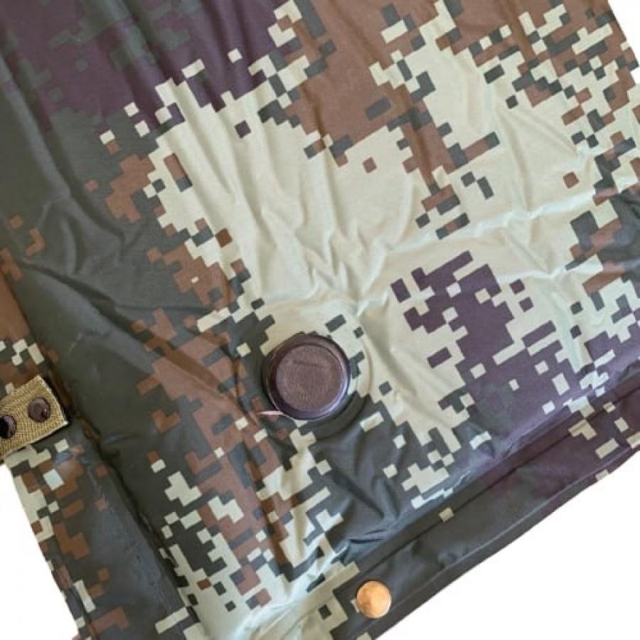 Каремат туристичний матрац 65×195 см з подушкою, камуфляж