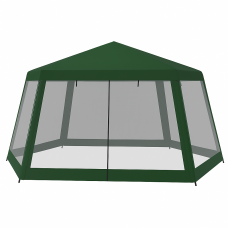 Шестигранная палатка-беседка 470×400×245 см с москитной сеткой модель 2901