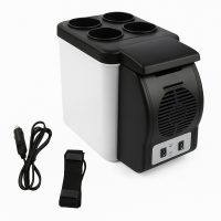 Автохолодильник 6 літрів з підсклянниками, від прикурювача 12В, для машини та поїздок