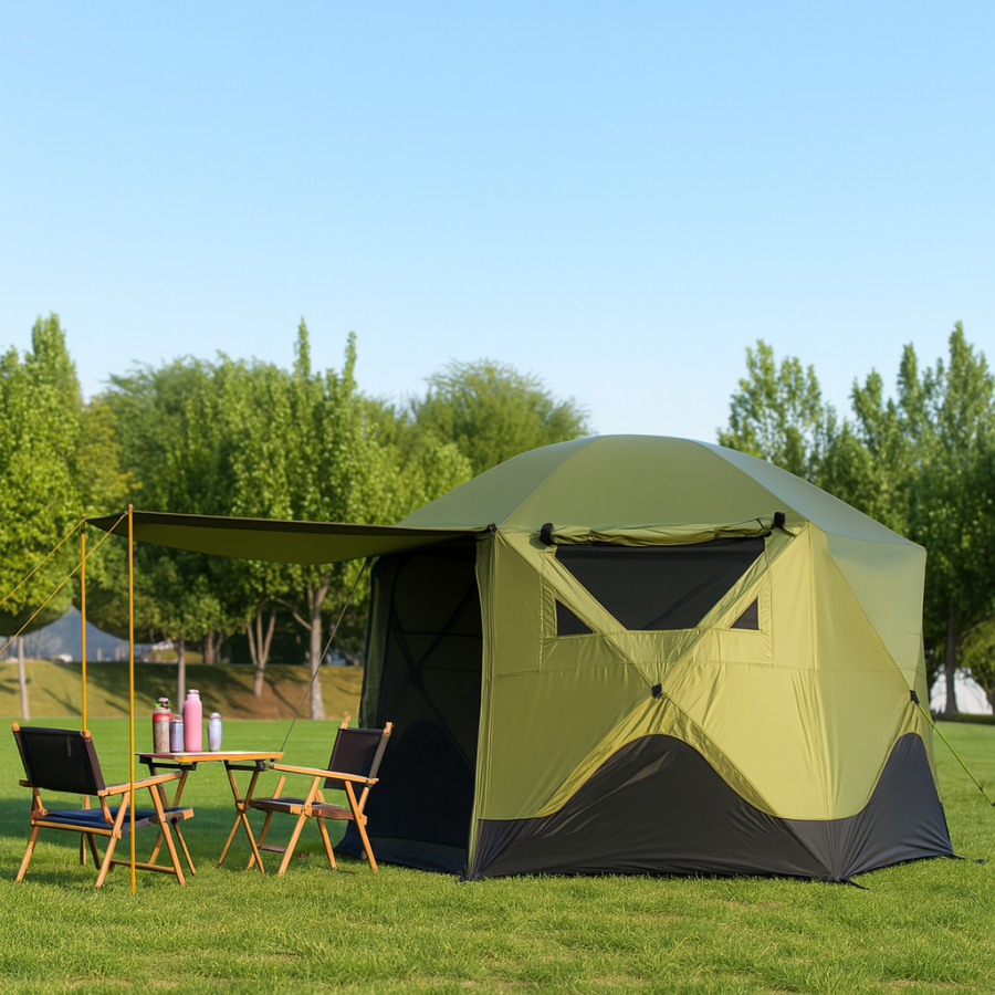 Намет-намет Lanyu 88 туристичний 330×330×210 см, напівавтомат з навісом