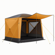 Шатер палатка беседка 300×300×225 см восьмиугольная, с москитной сеткой, полуавтомат